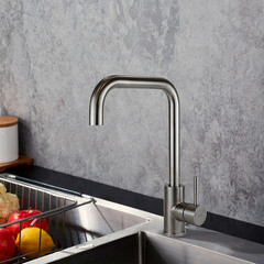 Смеситель для кухни Esko Kitchen сатин с высоким изливом однорычажный (K5) - фото 8