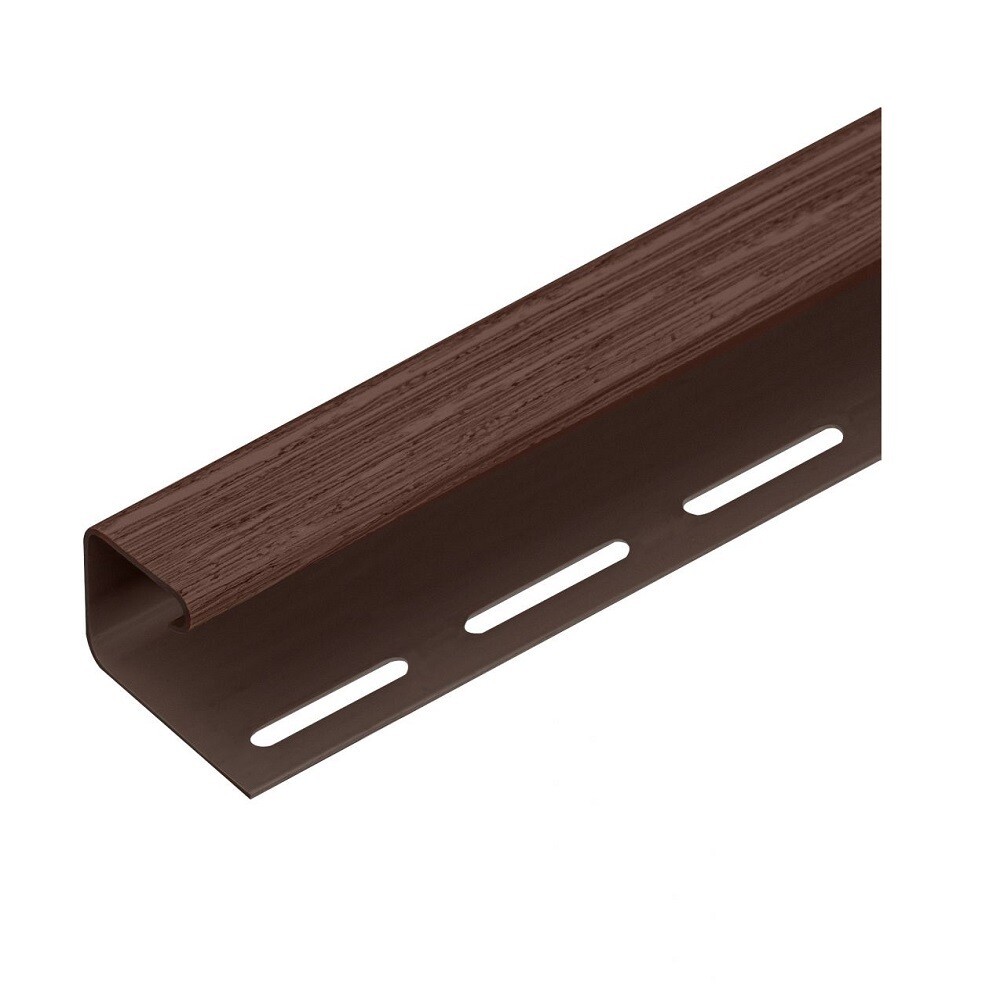 Изображение товара J-профиль Tecos Люкс 3050 мм итальянский орех для сайдинга фасада