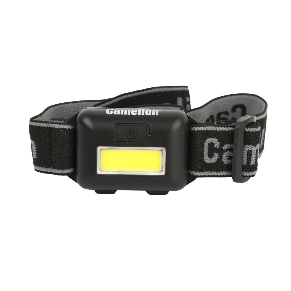 Изображение товара Фонарь налобный Camelion светодиодный 1 LED на батарейках AAA пластик 3 режима (LED5355)