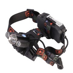 Изображение товара Фонарь налобный Ultraflash светодиодный 3 LED 5 Вт аккумуляторный Li-Ion 1200 мАч пластик/алюминий 4 режима (LED5335)