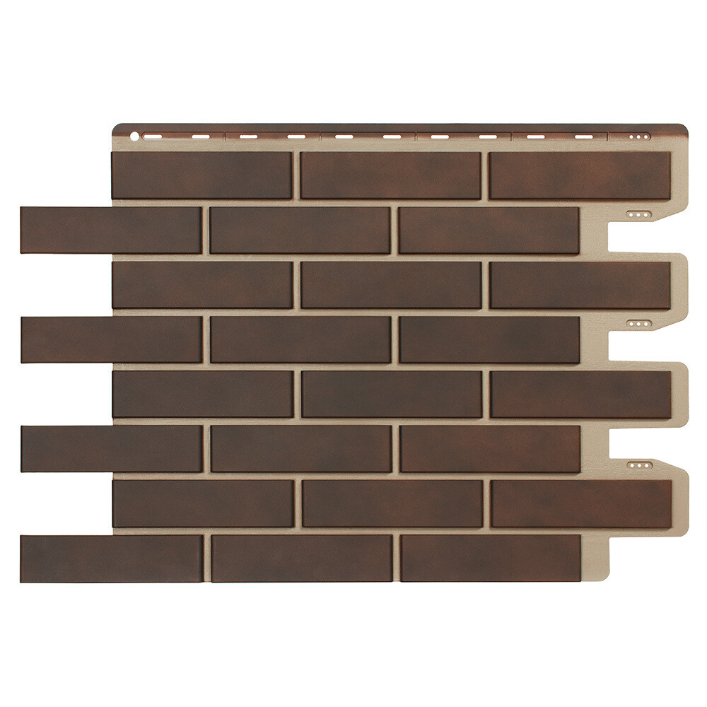 Изображение товара Панель фасадная Royal Stone облицовочный кирпич Окленд 920х630 мм для внешней отделки