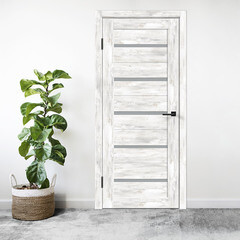 Дверь межкомнатная Duplex 900х2000 мм ПВХ ель альпийская со стеклом - фото 2