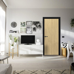 Дверь межкомнатная Ставерн 800х2000 мм ПВХ дуб мадейра янтарь глухая с замком - фото 3