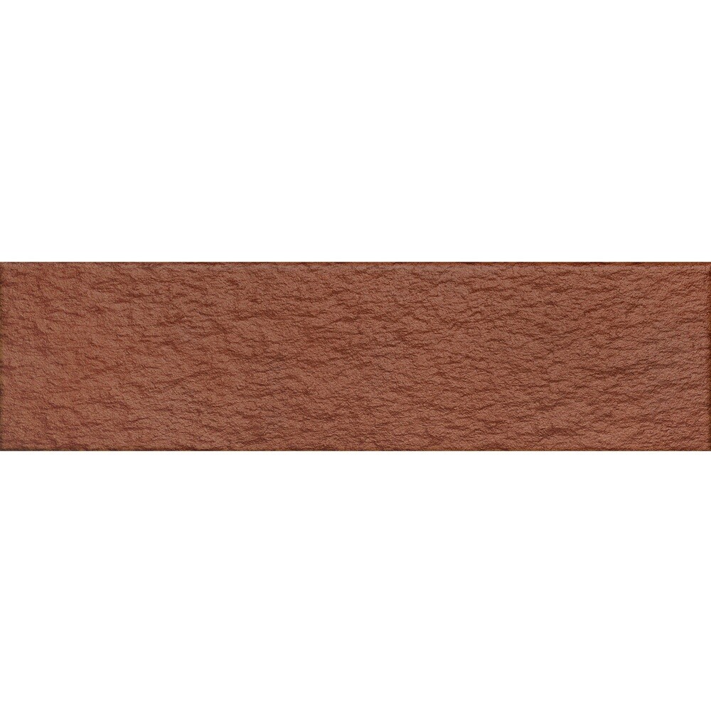 Клинкерная плитка для фасада Keramin Амстердам 2 рельеф (34 шт.= 0,54 кв.м) красная 245х65х7 мм