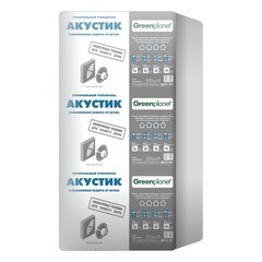 Изображение товара Шумоизоляция Greenplanet Акустик 50х600х1200 мм 4,32 кв.м