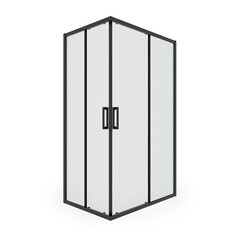 Душевой уголок Ulitka Safari черный 120х80х195 см прямоугольник стекло матовое 6 мм (74104008) - фото 1