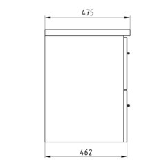 Тумба под раковину АСБ-Мебель Белмонти 65 см подвесная белая софт (11851) - фото 3