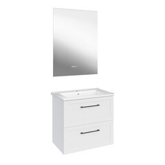 Тумба под раковину АСБ-Мебель Белмонти 65 см подвесная белая софт (11851) - фото 5