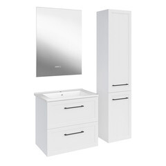 Тумба под раковину АСБ-Мебель Белмонти 65 см подвесная белая софт (11851) - фото 4