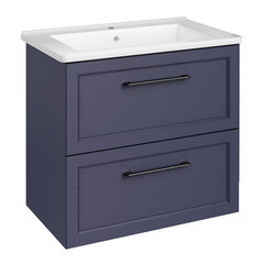 Изображение товара Тумба под раковину АСБ-Мебель Белмонти 65 см подвесная синяя софт (11853)