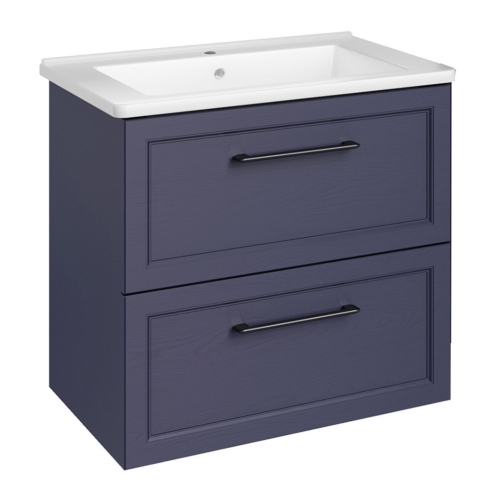 Изображение товара Тумба под раковину АСБ-Мебель Белмонти 65 см подвесная синяя софт