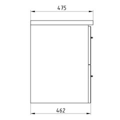 Тумба под раковину АСБ-Мебель Белмонти 75 см подвесная белая софт (11850) - фото 4