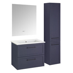 Пенал АСБ-Мебель Белмонти 35 см подвесной правый синий софт - фото 5