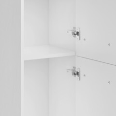 Пенал АСБ-Мебель Белмонти 35 см подвесной правый белый софт - фото 2