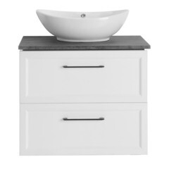 Столешница под раковину 74х47,5х1,9 см бетон монблан АСБ-Мебель Белмонти (11866) - фото 4