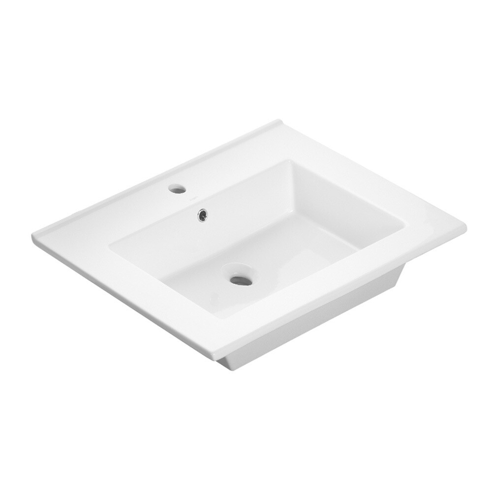 Изображение товара Раковина для тумбы Kirovit Оскар 65 см белая глянцевая Санфарфор