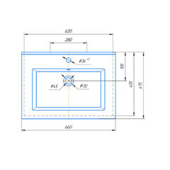 Раковина для тумбы Kirovit Оскар 65 см (21286) - фото 3