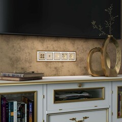 Розетка телевизионная Werkel встраиваемая шампань (a050856) - фото 4