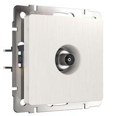 Изображение товара Розетка телевизионная Werkel встраиваемая перламутровая рифленая (a051171)
