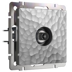 Розетка телевизионная Werkel встраиваемая серебряная (a052091) - фото 1