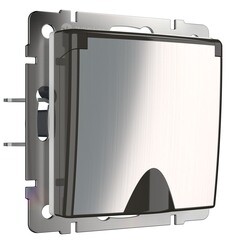 Розетка Werkel встраиваемая никель со шторками с крышкой (a051089) - фото 1