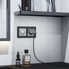 Розетка Werkel встраиваемая серебряная со шторками с крышкой (a052077) - фото 2