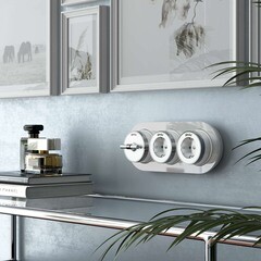 Розетка Werkel накладная белая матовая/хром (a055918) - фото 5