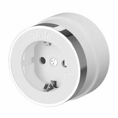 Розетка Werkel накладная белая матовая/хром (a055918) - фото 1