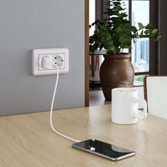 Розетка Werkel встраиваемая перламутровая рифленая (a051175) - фото 3