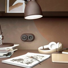 Розетка Werkel накладная мокко (a055927) - фото 2