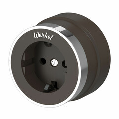 Розетка Werkel накладная мокко (a055927) - фото 1
