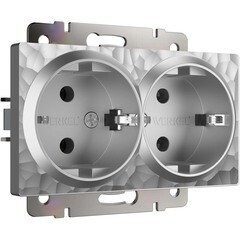 Изображение товара Розетка Werkel встраиваемая серебряная (a052074)