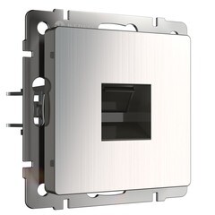 Розетка компьютерная Werkel встраиваемая никель RJ45 (a051079) - фото 1