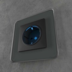 Розетка Werkel встраиваемая черная матовая с подсветкой (a054523) - фото 6