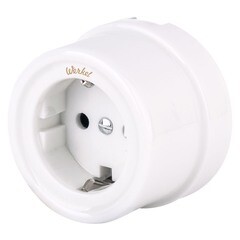 Изображение товара Розетка Werkel накладная белая (a051312)