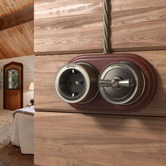 Розетка Werkel накладная бронза (a050768) - фото 5