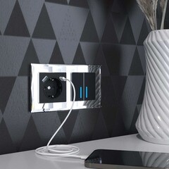 Розетка Werkel встраиваемая черная матовая с USB-A/ Type-C (a056275) - фото 5