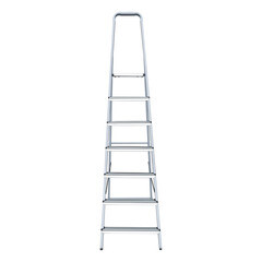 Стремянка стальная 7 ступеней 70 мм 1,48 м Hesler - фото 3