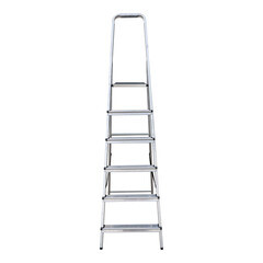 Стремянка алюминиевая 6 ступеней 80 мм 1,26 м Hesler - фото 2