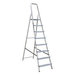Стремянка алюминиевая 8 ступеней 80 мм 1,7 м Hesler - фото 3