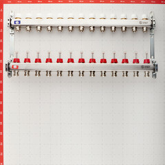 Коллекторная группа с расходомерами нержавеющая сталь Stout 1 ВР(г) х 13 выходов 3/4 НР(ш) ЕК х 1 ВР(г) - фото 2