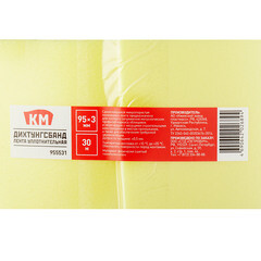 Лента уплотнительная КМ Дихтунгсбанд самоклеящаяся 95х3 мм 30 м - фото 2