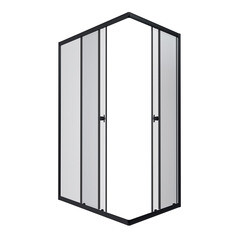 Изображение товара Душевой уголок Triton Вента черный 120х80х185 см прямоугольник стекло прозрачное 4 мм (Щ0000054478)
