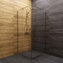 Душевой уголок Triton Каппа хром 90х90х190 см квадрат стекло прозрачное 6 мм (Щ0000054220) - фото 6