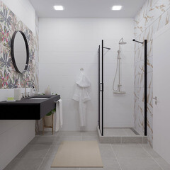 Душевой уголок Triton Йота черный 90х90х190 см квадрат стекло прозрачное 6 мм (Щ0000054032) - фото 3