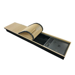 Конвектор внутрипольный Gekon Eco с 1 теплообменником 1600х230х80 мм боковое подключение - фото 3