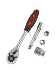 Набор торцевых головок с трещоткой AV Steel 1/2" (AV-011012) (12 шт.) - фото 2