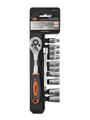 Изображение товара Набор торцевых головок с трещоткой AV Steel 1/4" (AV-011412) (12 шт.)