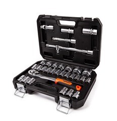 Набор торцевых головок с трещоткой AV Steel 1/2" (AV-011032) (32 шт.) - фото 3