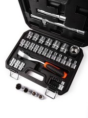 Набор торцевых головок с трещоткой AV Steel 1/2" (AV-011032) (32 шт.) - фото 2